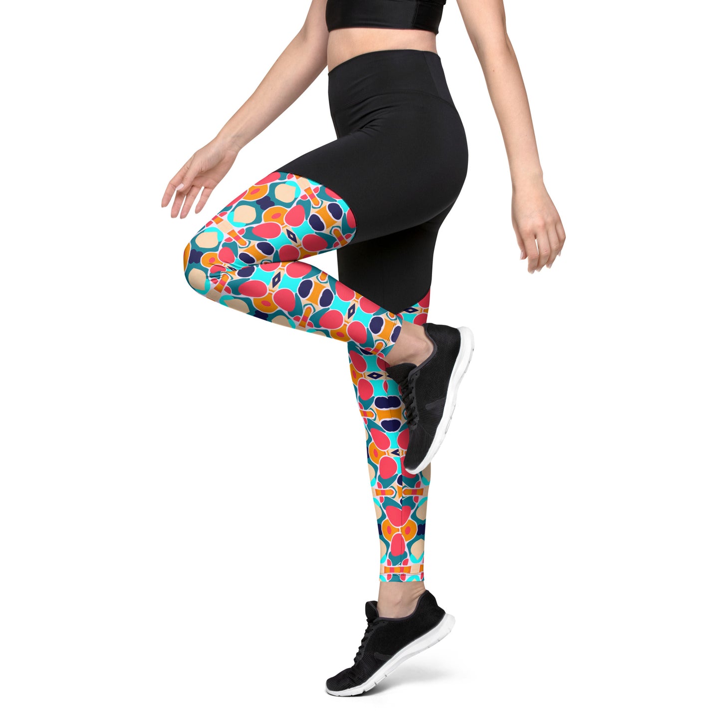 DMV 0859 Vintage Artsy Sports Leggings