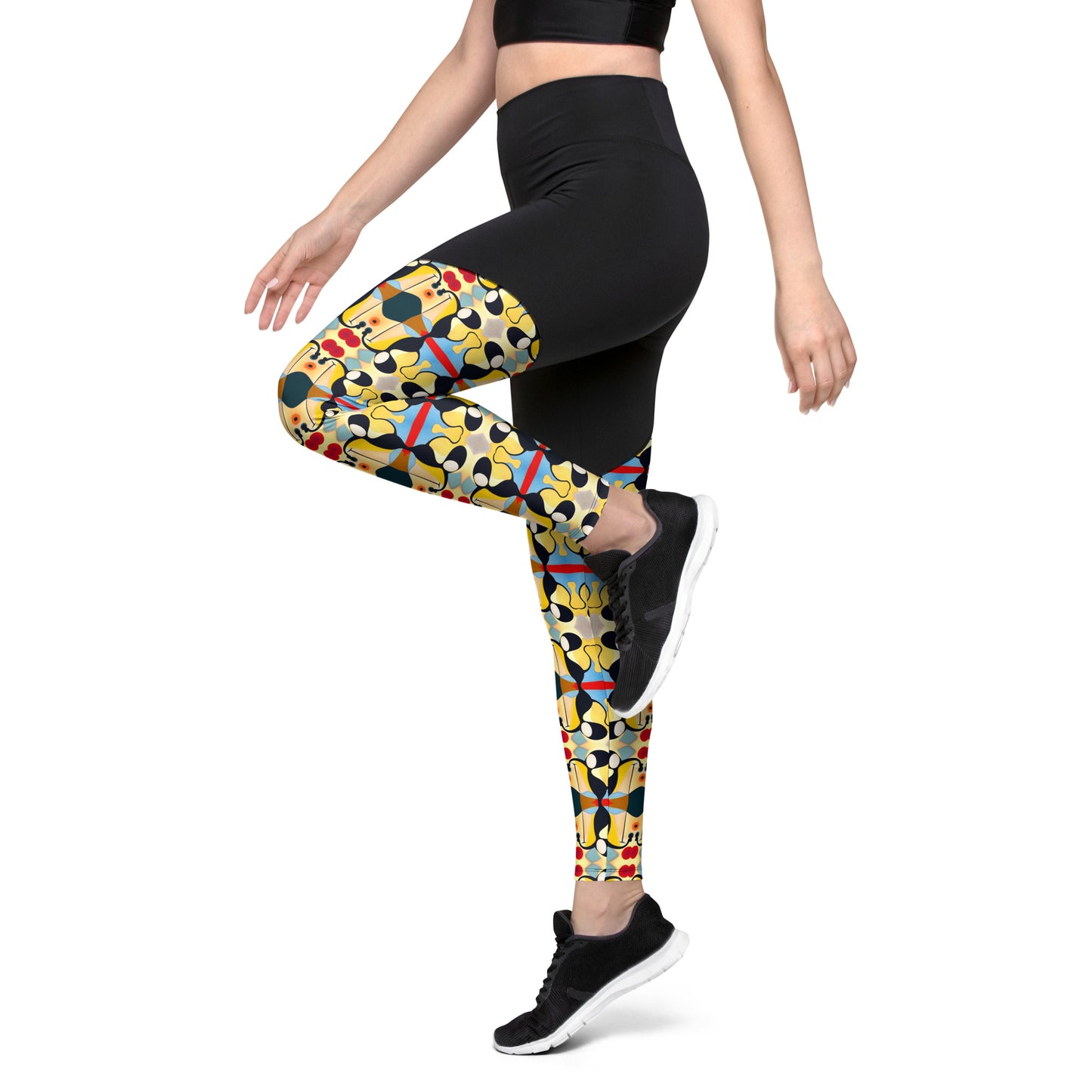 DMV 0722 Vintage Artsy Sports Leggings