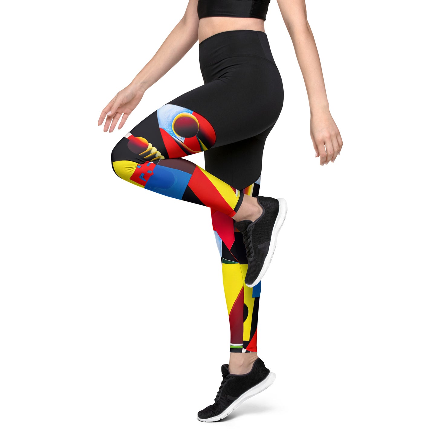 DMV 0606 Retro Art Sports Leggings