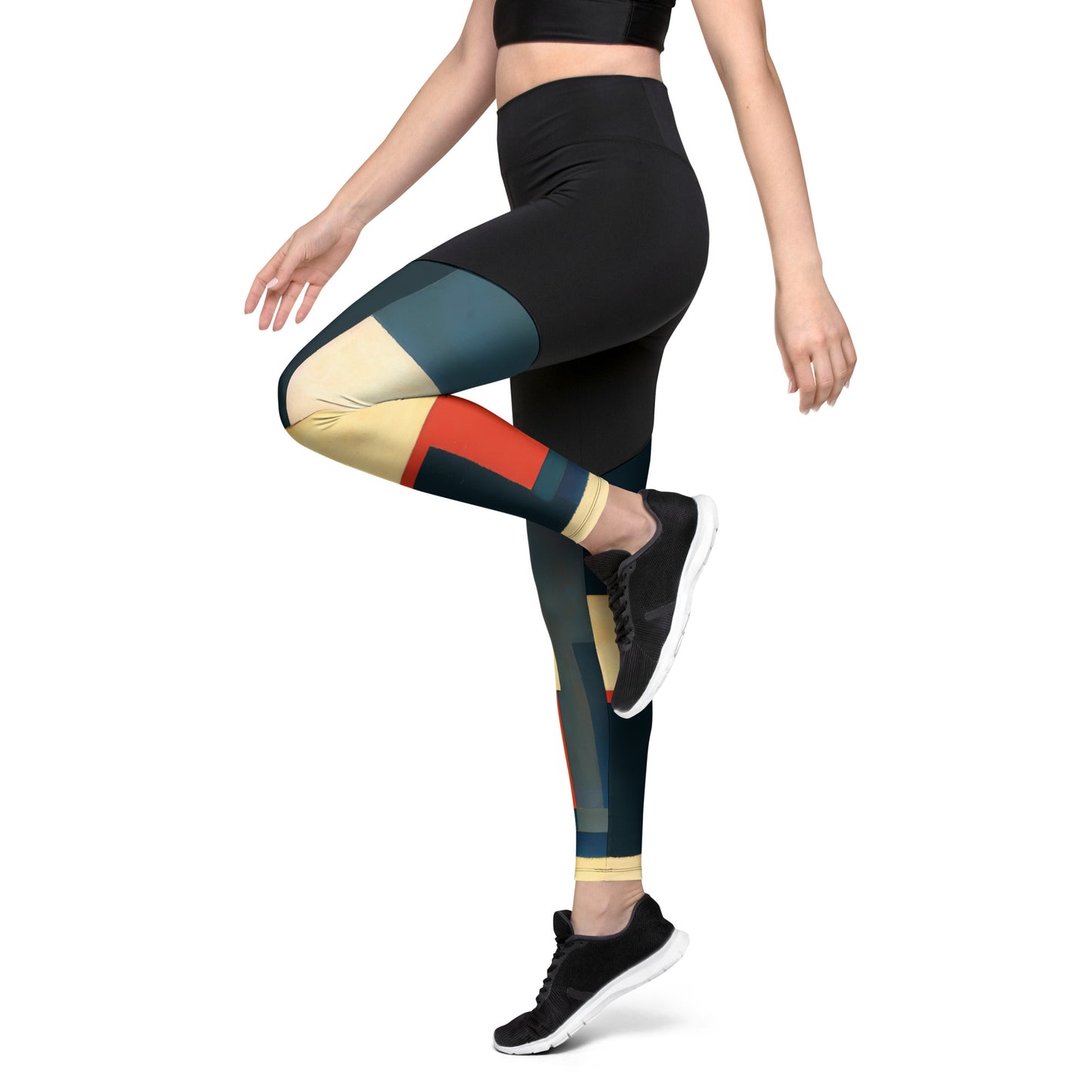 DMV 0313 Abstract Art Sports Leggings