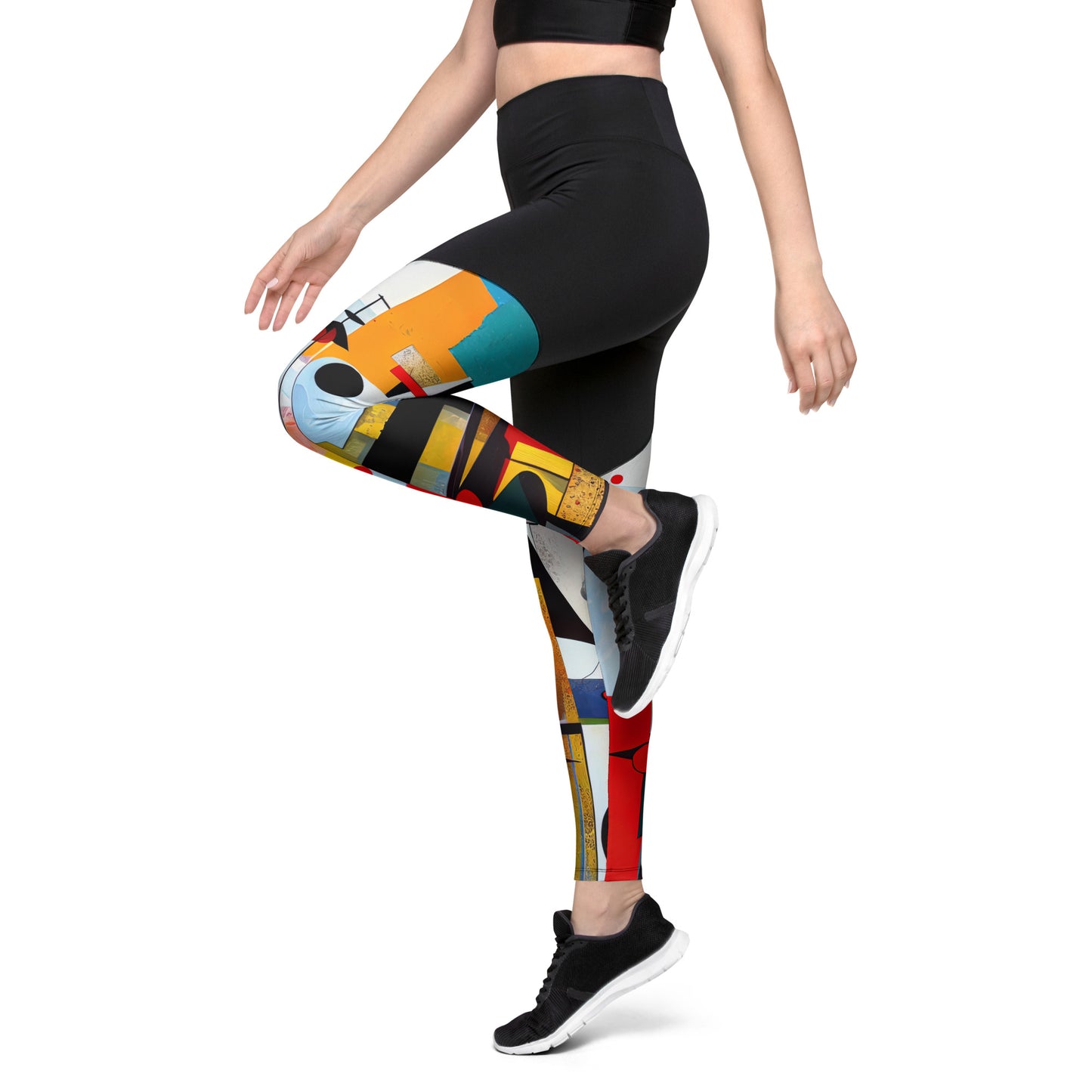 DMV 0554 Retro Art Sports Leggings