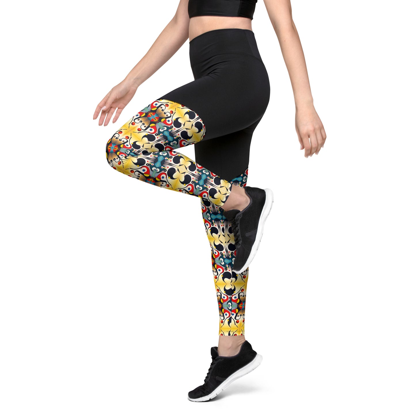 DMV 1440 Vintage Artsy Sports Leggings