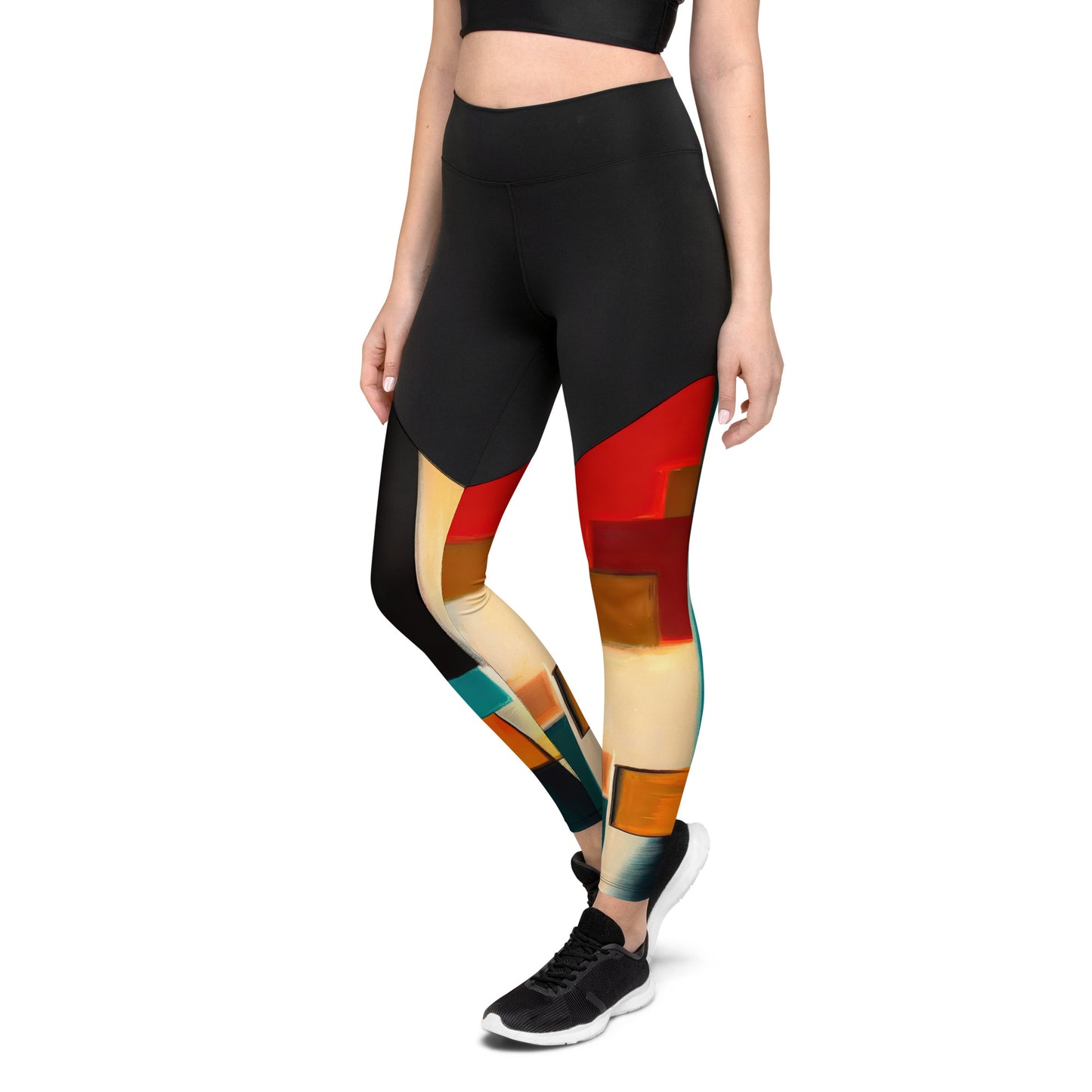 DMV 0282 Abstract Art Sports Leggings