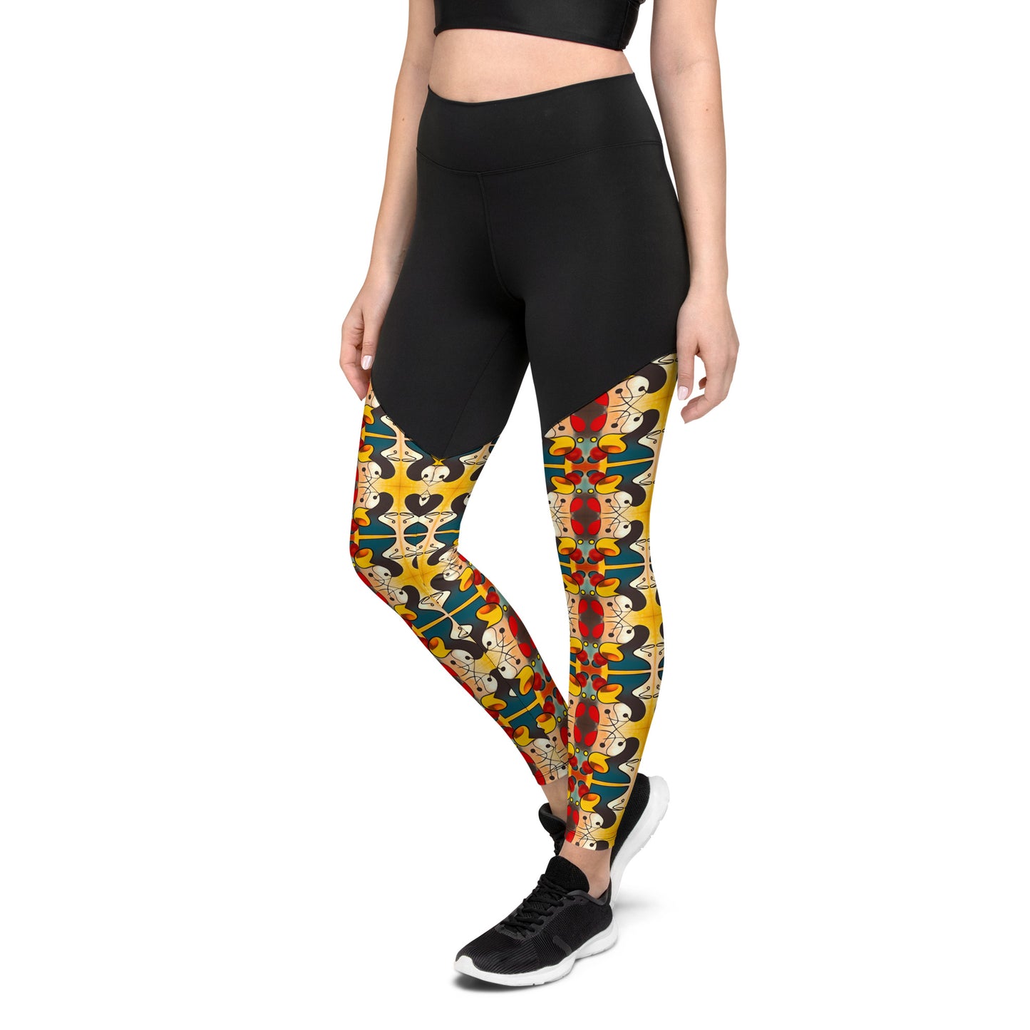 DMV 0281 Vintage Artsy Sports Leggings