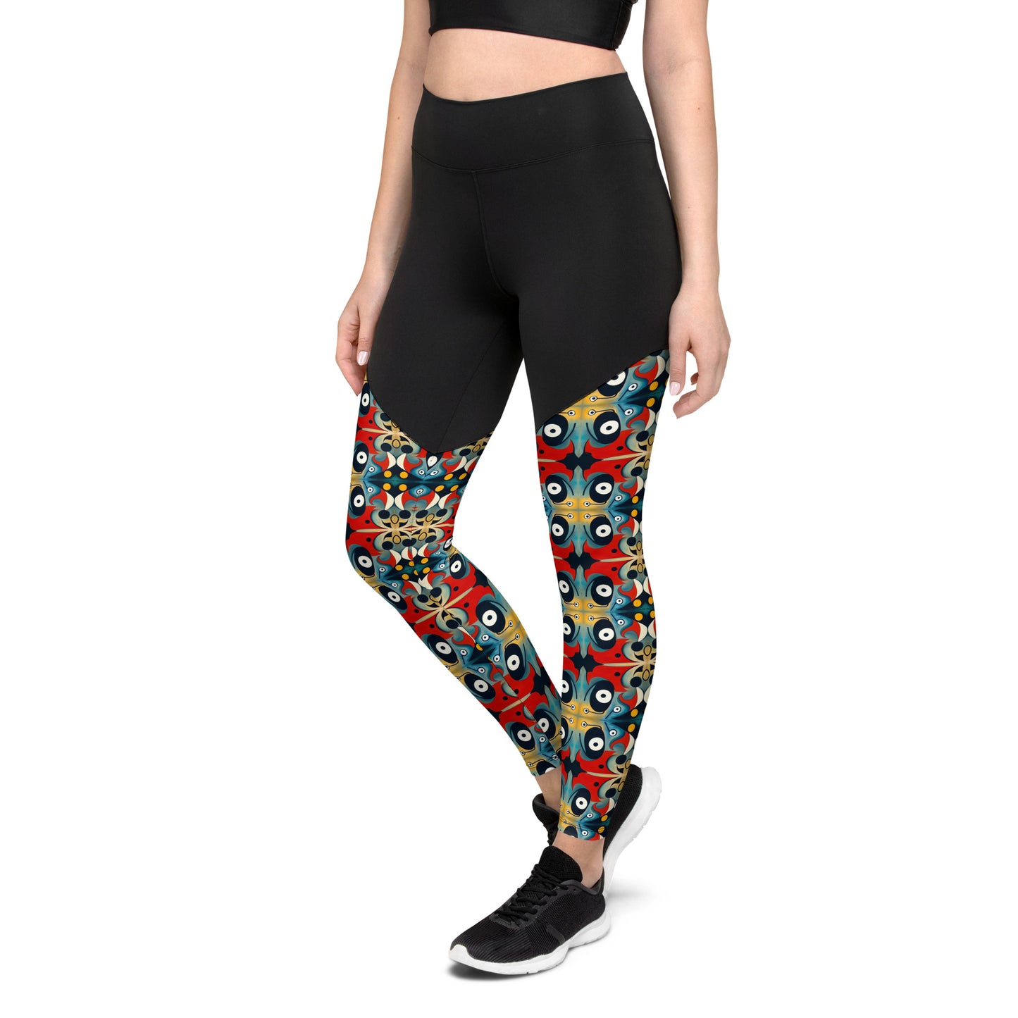 DMV 0269 Vintage Artsy Sports Leggings