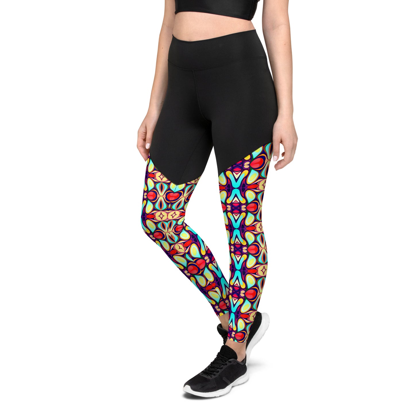 DMV 0036 Vintage Artsy Sports Leggings