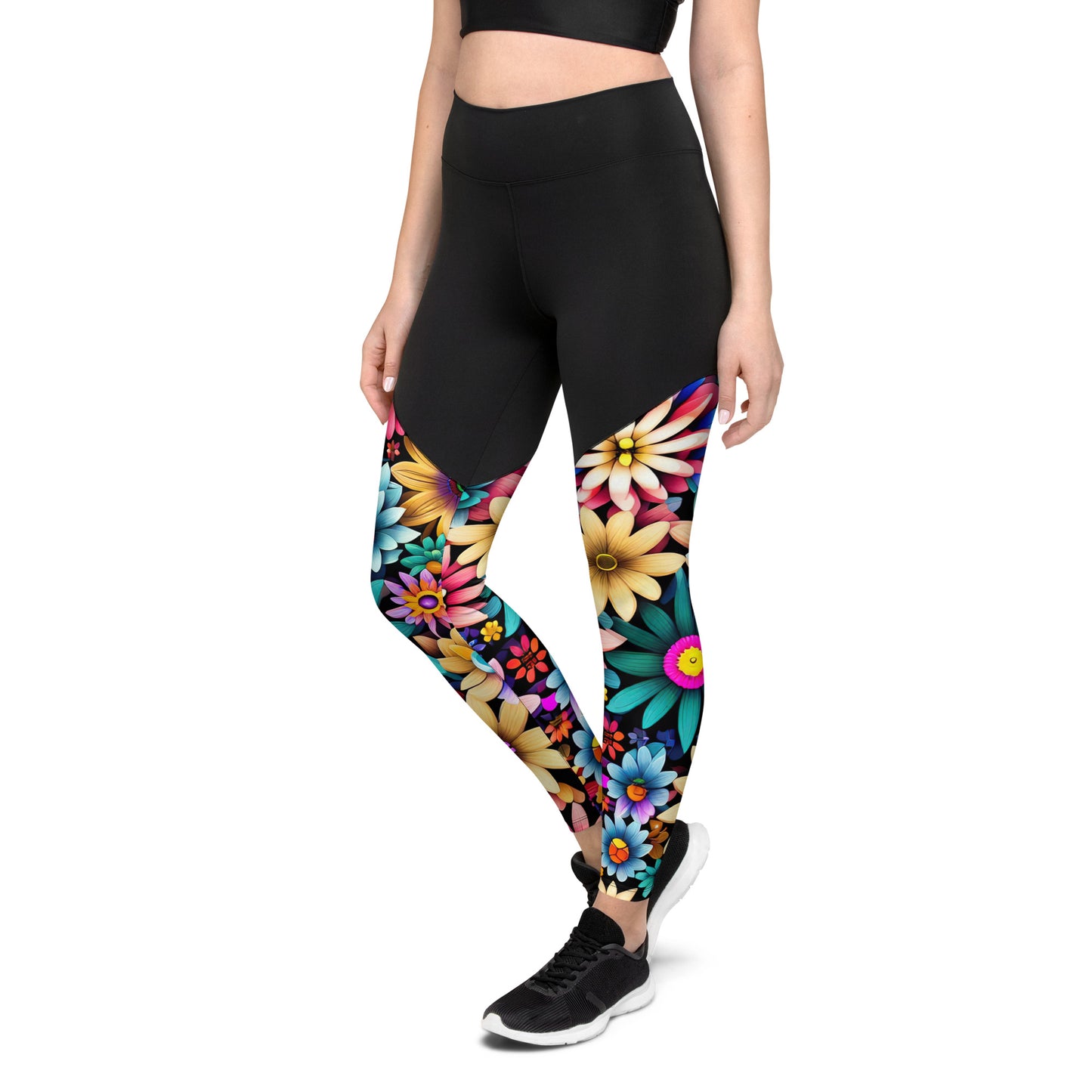 DMV 0265 Floral Sports Leggings