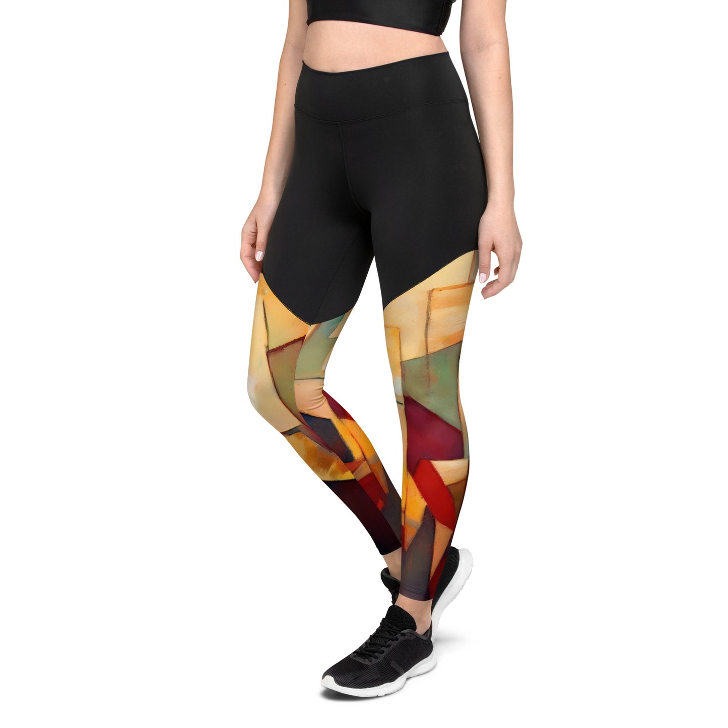 DMV 0251 Abstract Art Sports Leggings