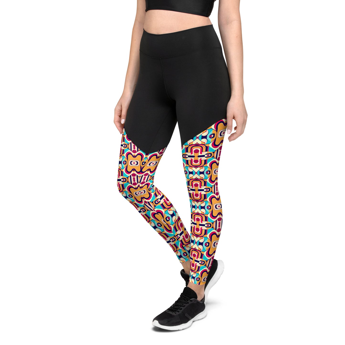 DMV 0160 Vintage Artsy Sports Leggings