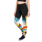 DMV 0262 Retro Art Sports Leggings