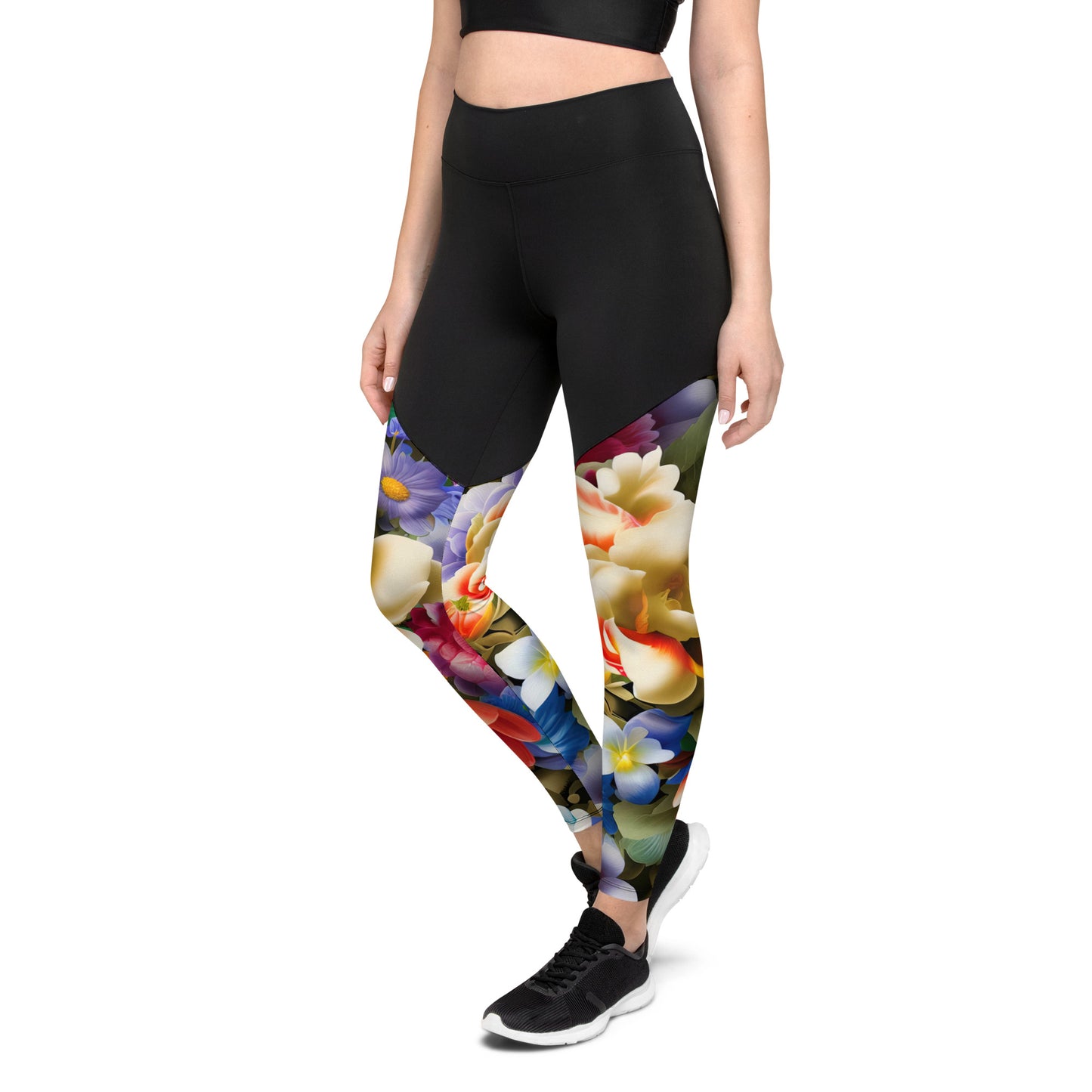 DMV 0268 Floral Sports Leggings