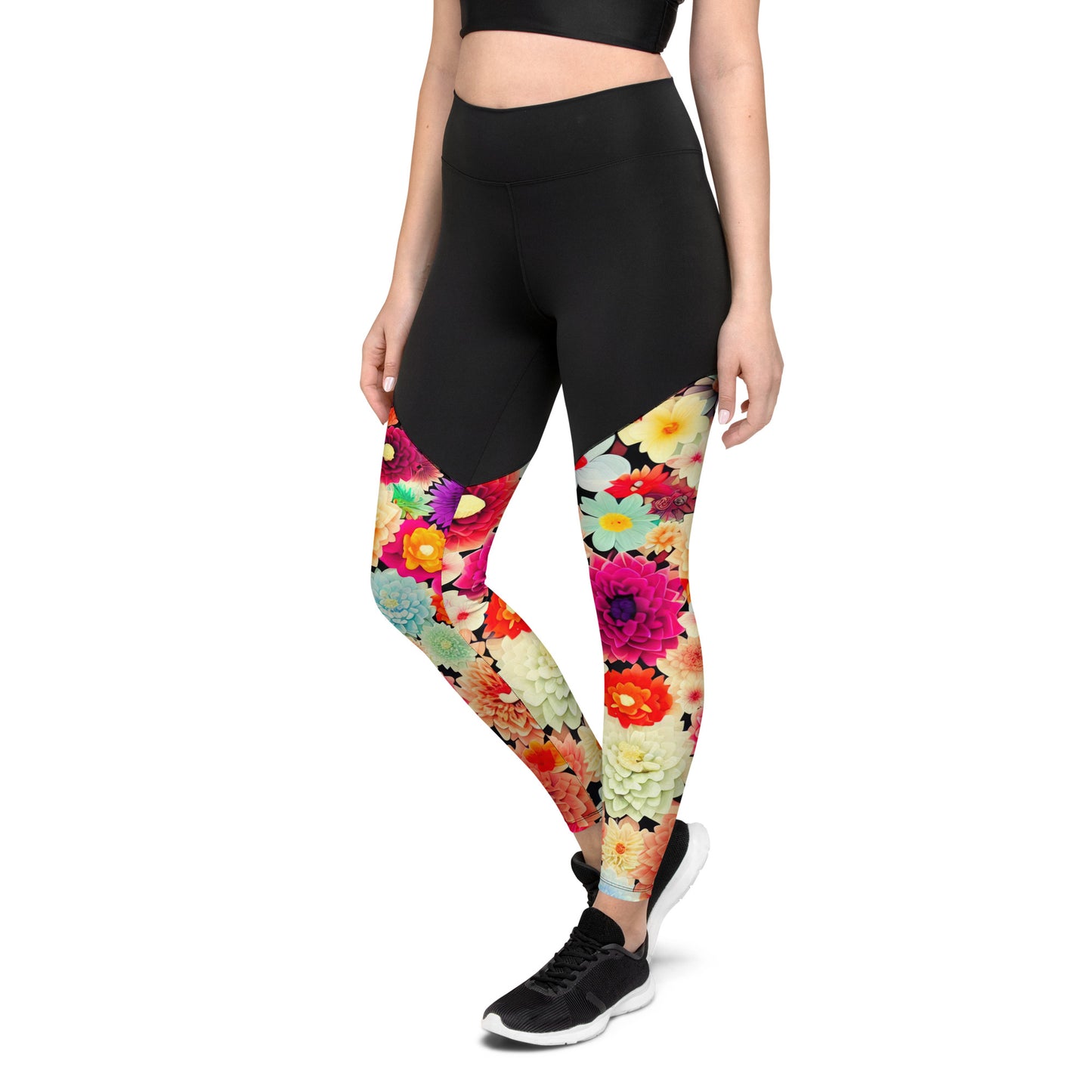 DMV 0424 Floral Sports Leggings