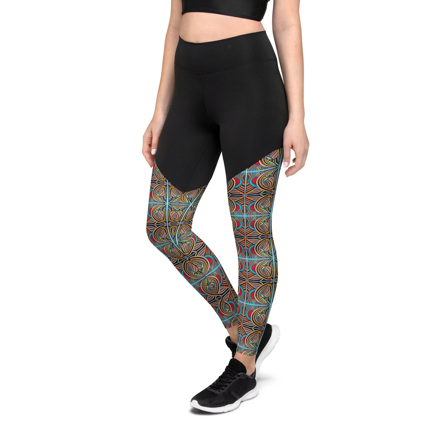 DMV 1021 Conceptual Artsy Sports Leggings