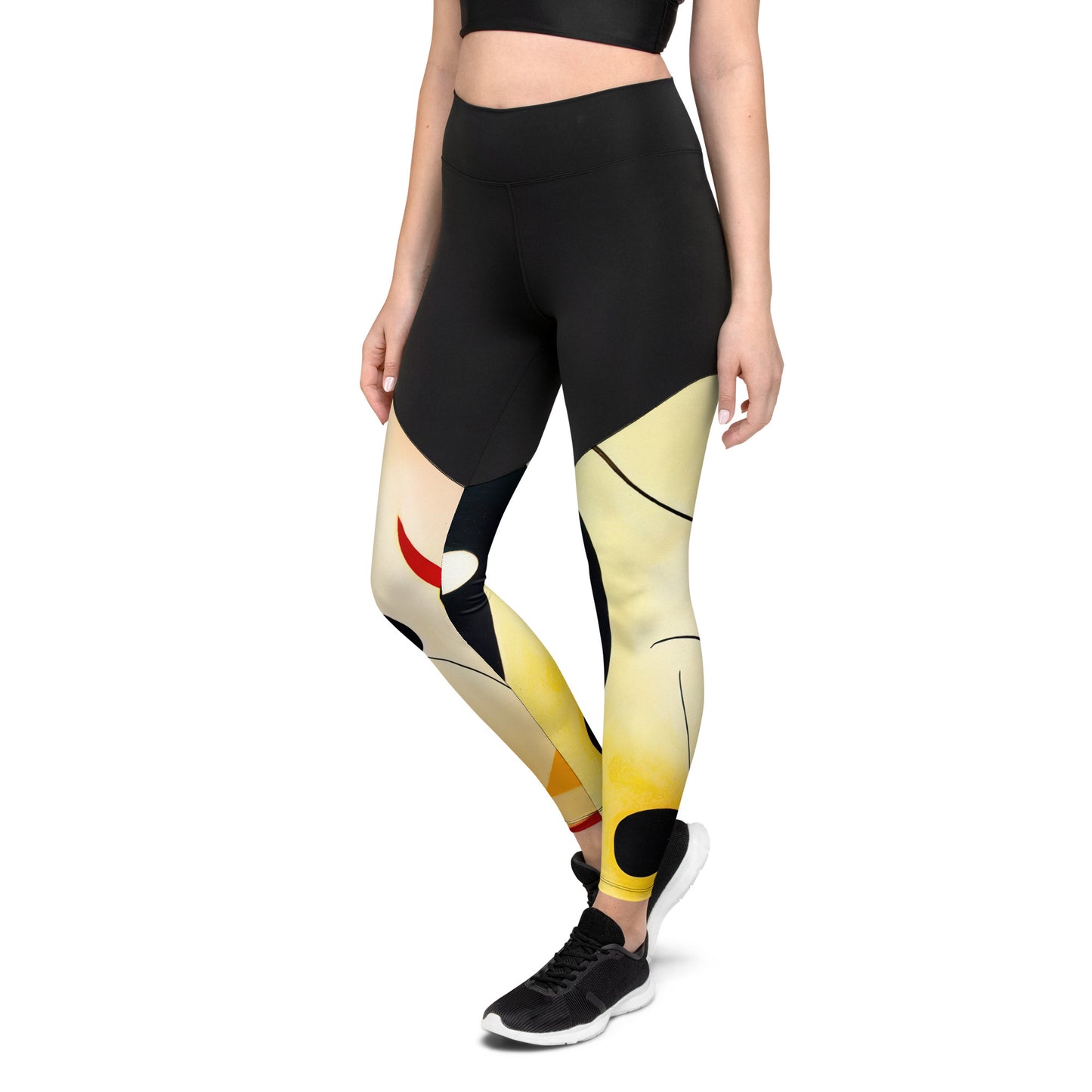 DMV 0393 Retro Art Sports Leggings