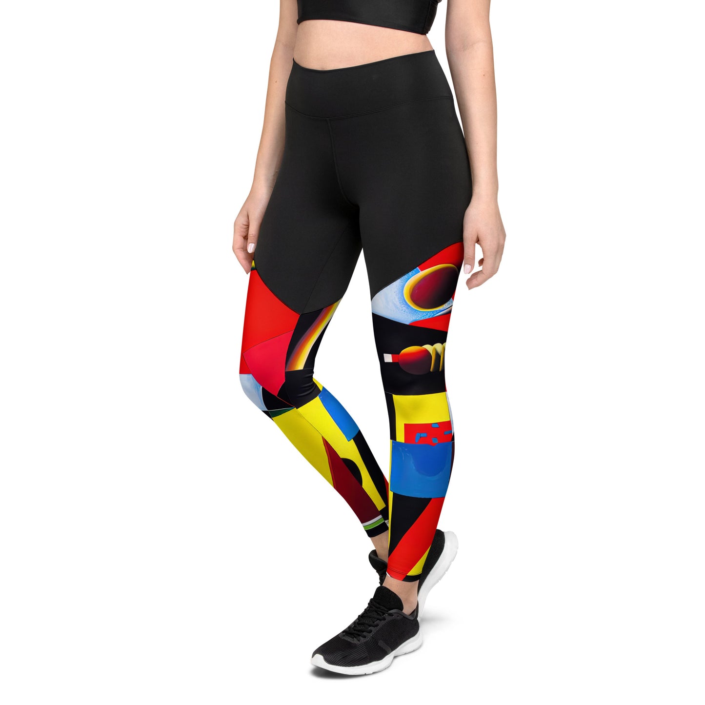 DMV 0606 Retro Art Sports Leggings