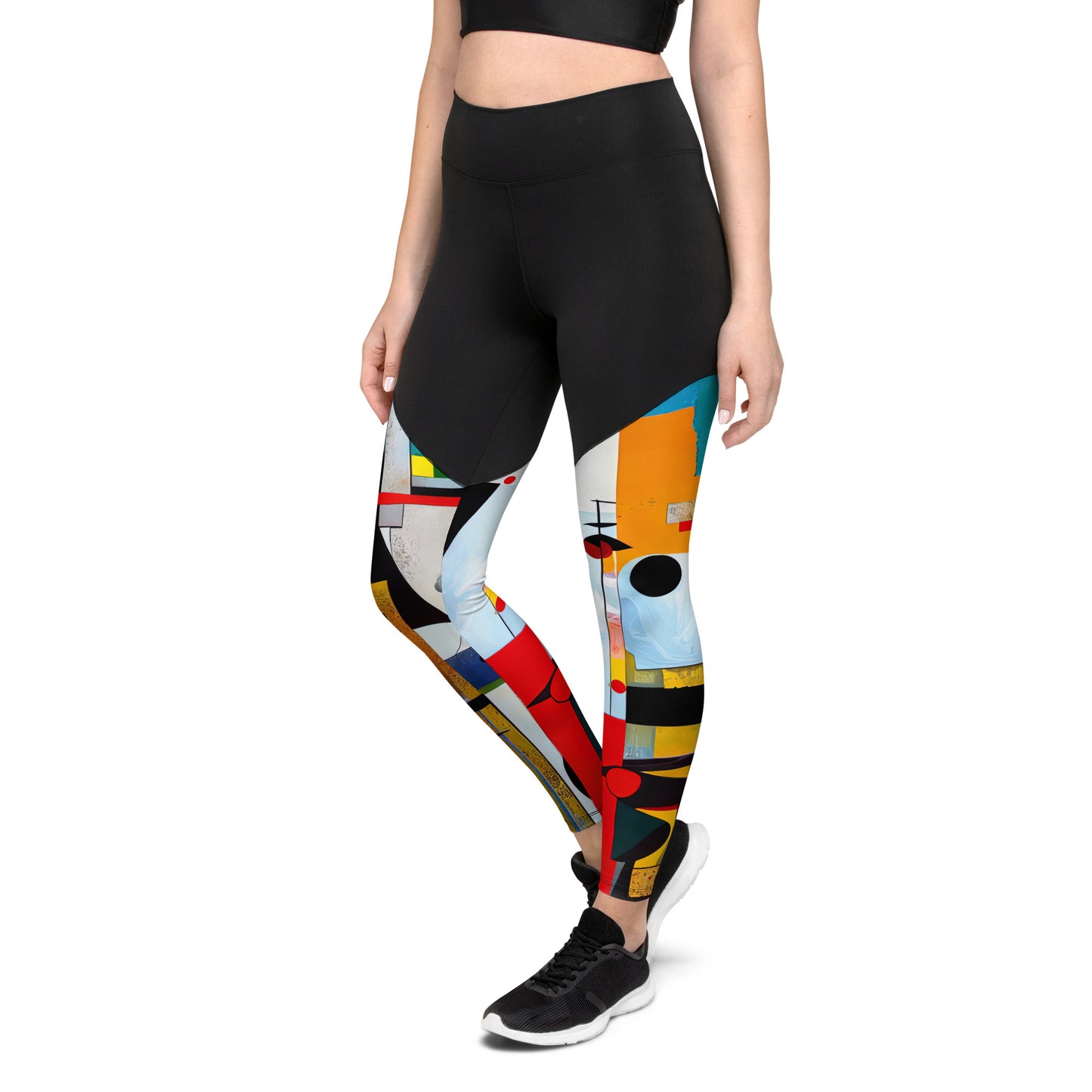 DMV 0554 Retro Art Sports Leggings