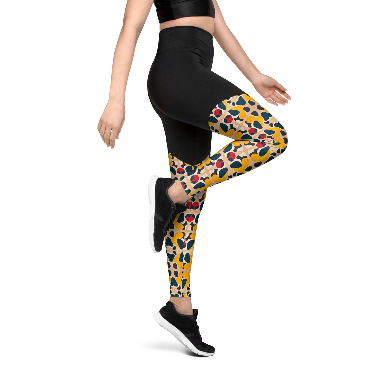 DMV 0236 Vintage Artsy Sports Leggings