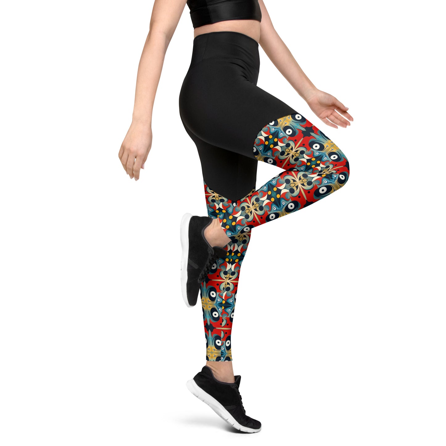 DMV 0269 Vintage Artsy Sports Leggings