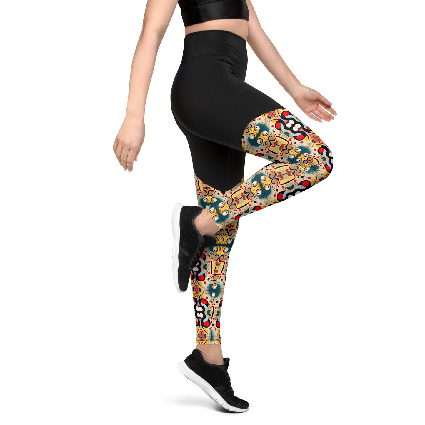 DMV 0040 Vintage Artsy Sports Leggings