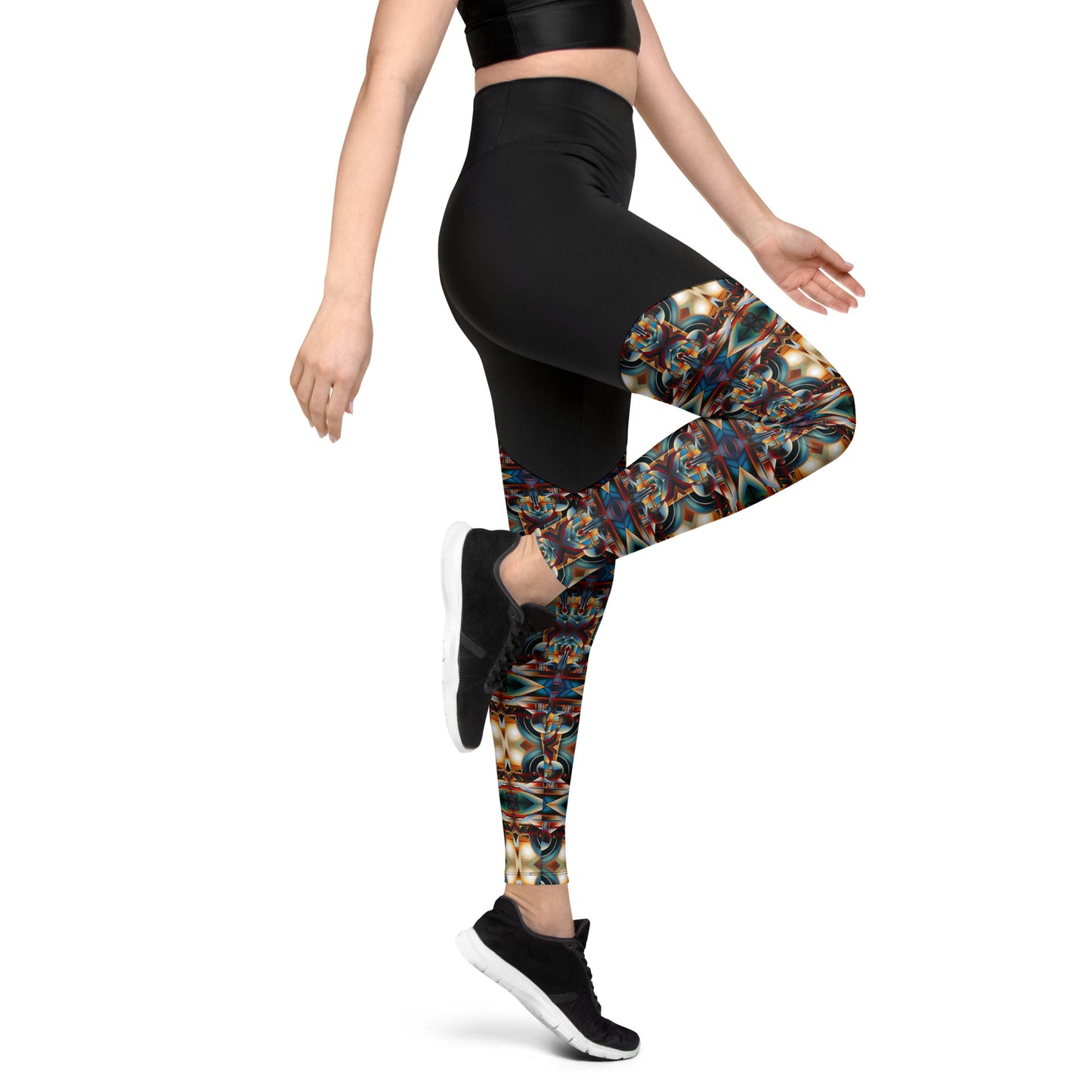 DMV 0127 Conceptual Artsy Sports Leggings