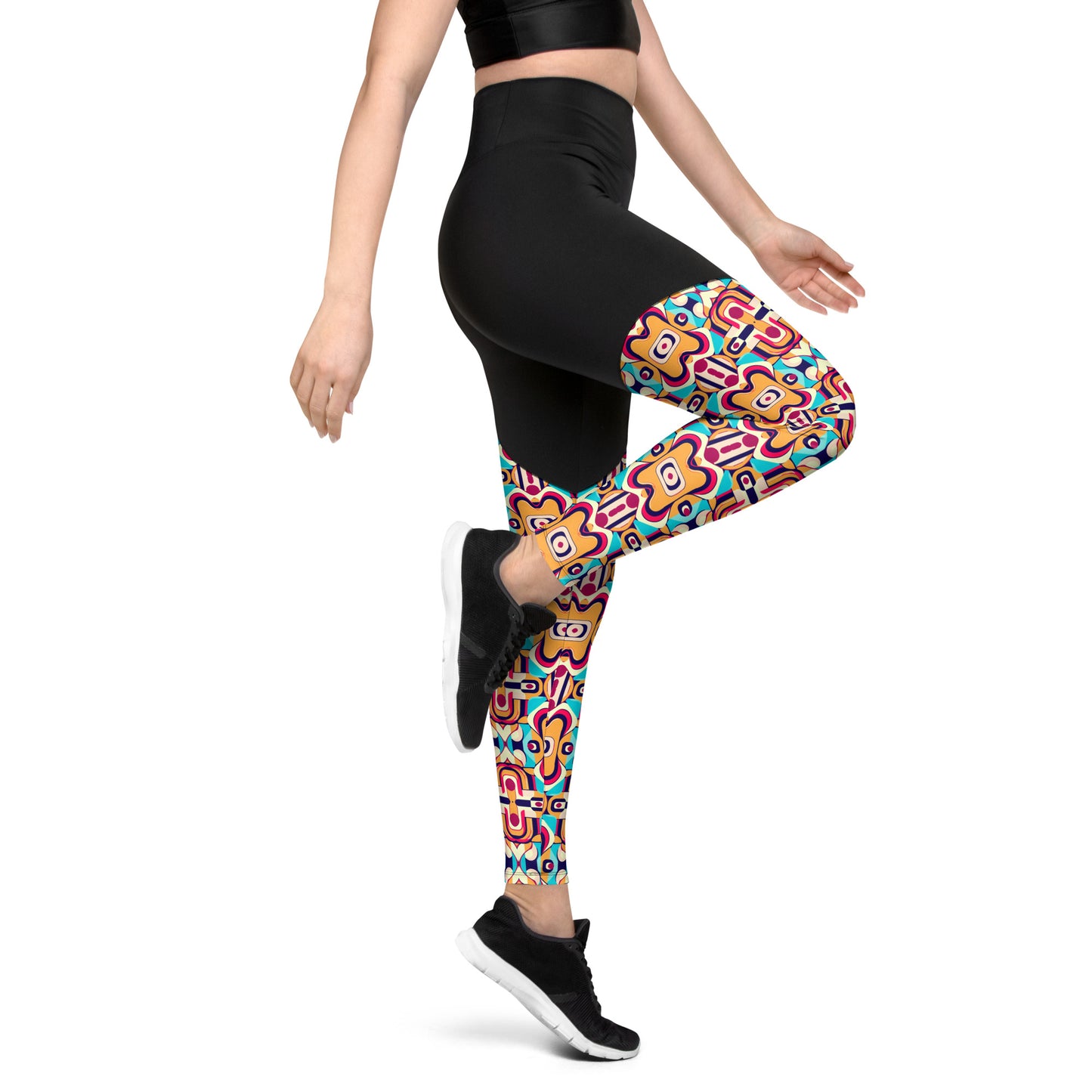 DMV 0160 Vintage Artsy Sports Leggings