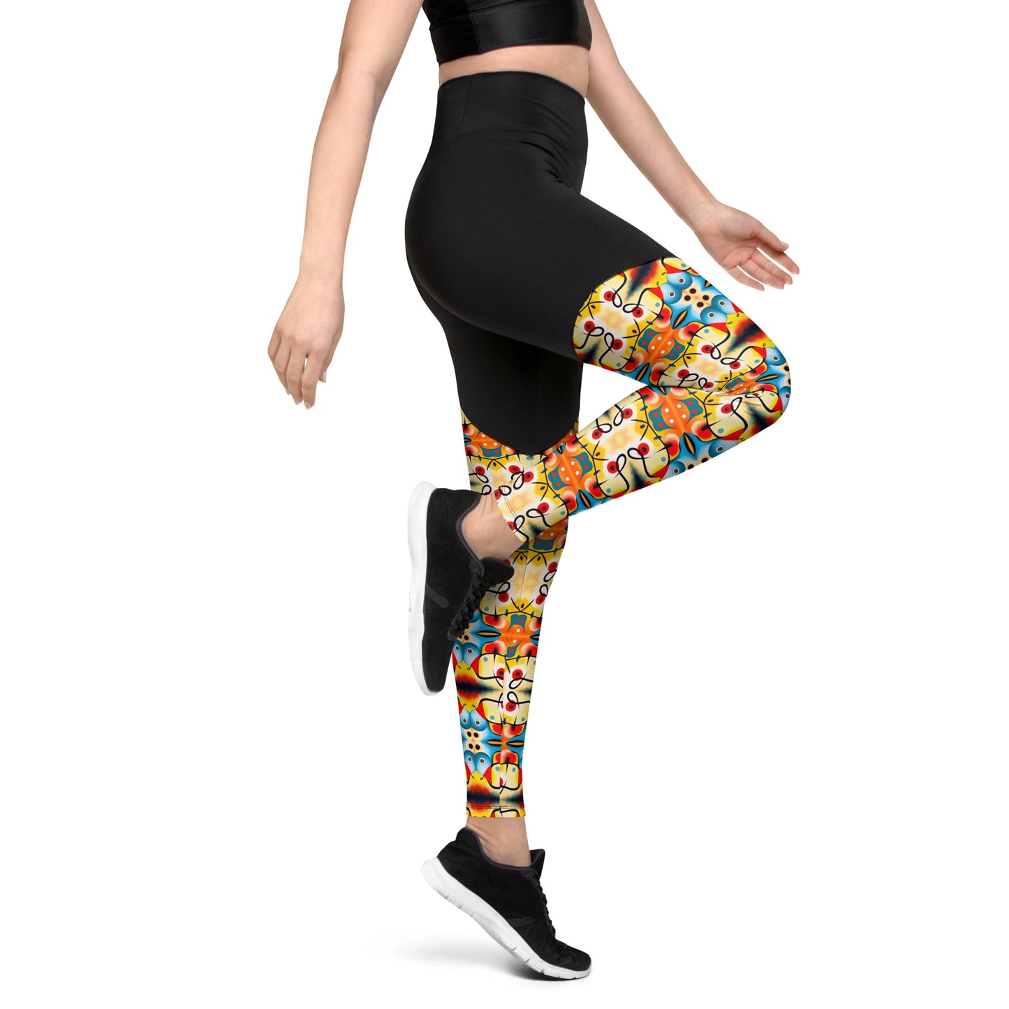 DMV 0103 Vintage Artsy Sports Leggings