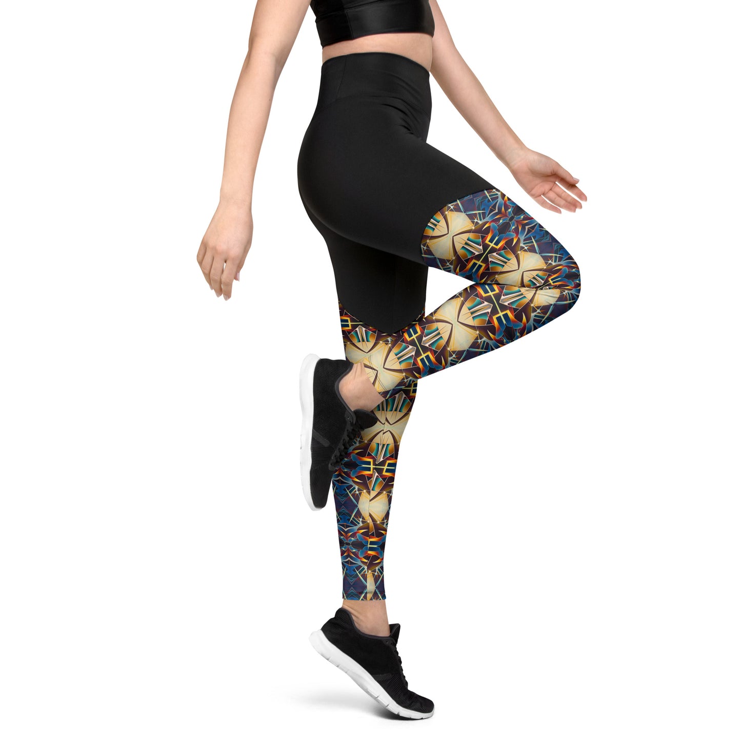 DMV 0406 Conceptual Artsy Sports Leggings