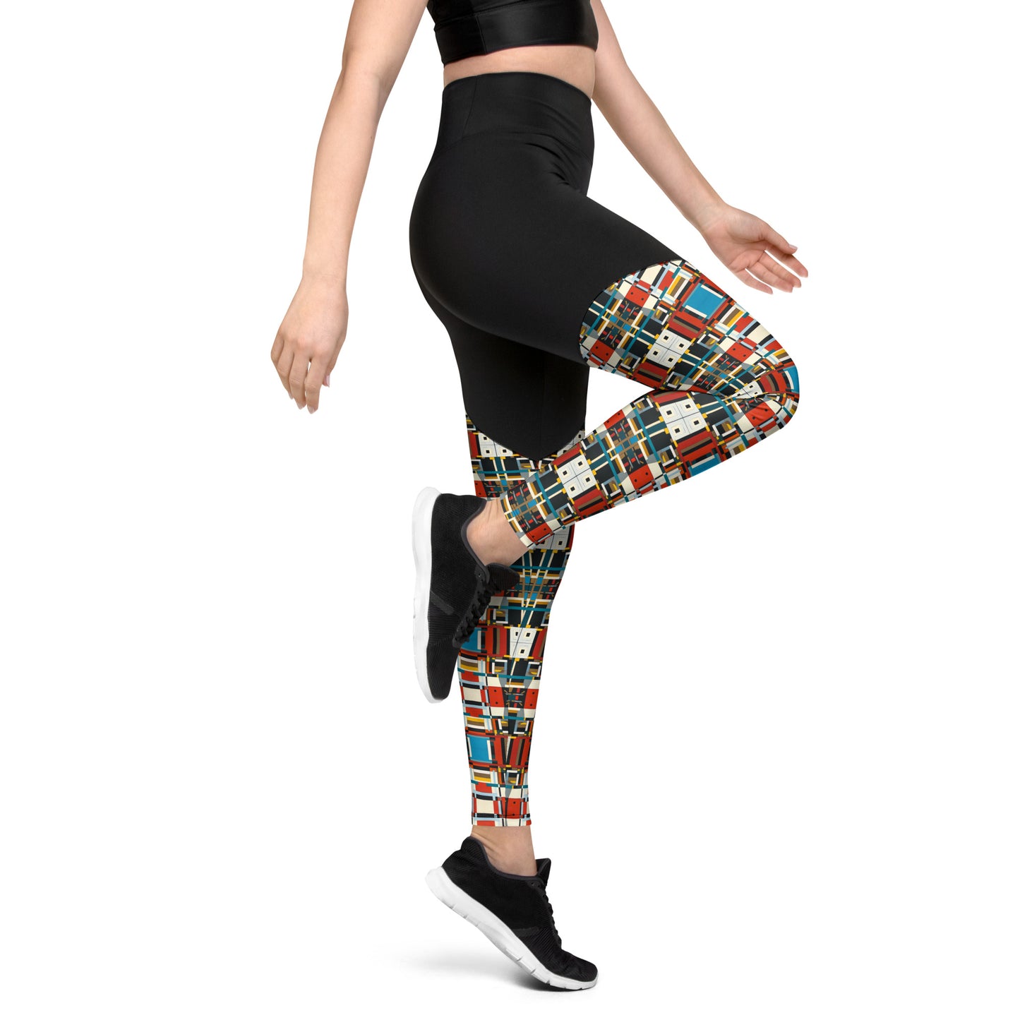 DMV 0410 Geo Boho Sports Leggings