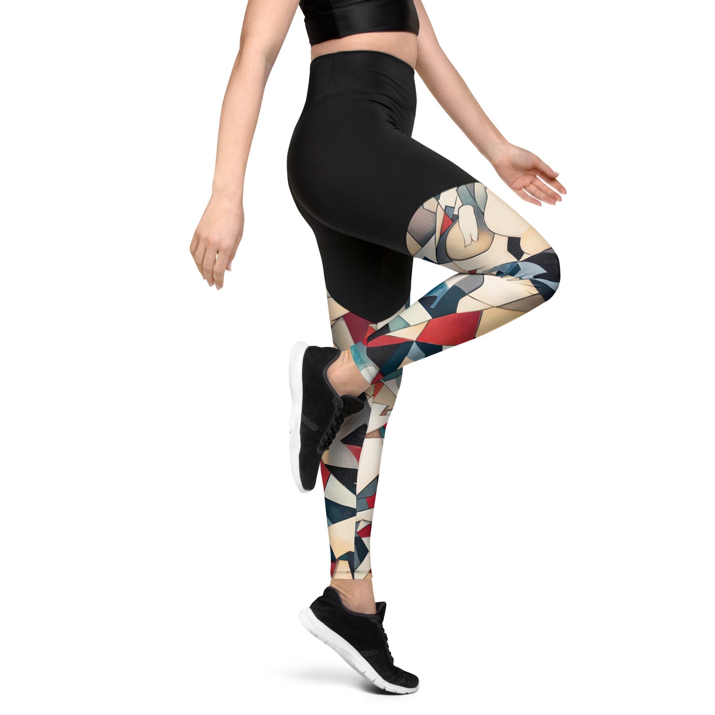 DMV 0508 Abstract Art Sports Leggings