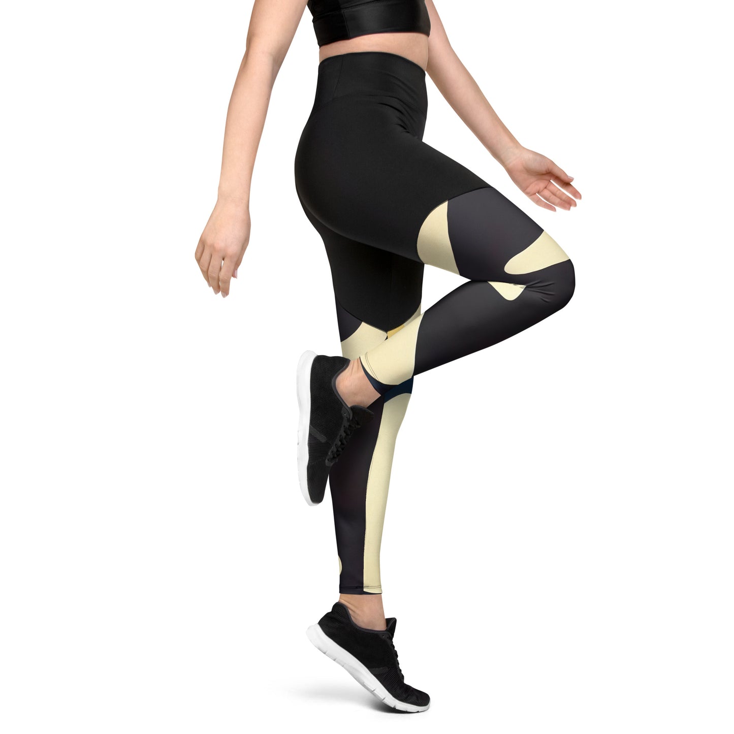 DMV 0421 Retro Art Sports Leggings