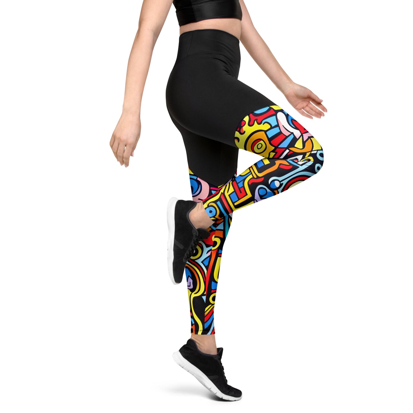 DMV 0877 Psy Art Sports Leggings