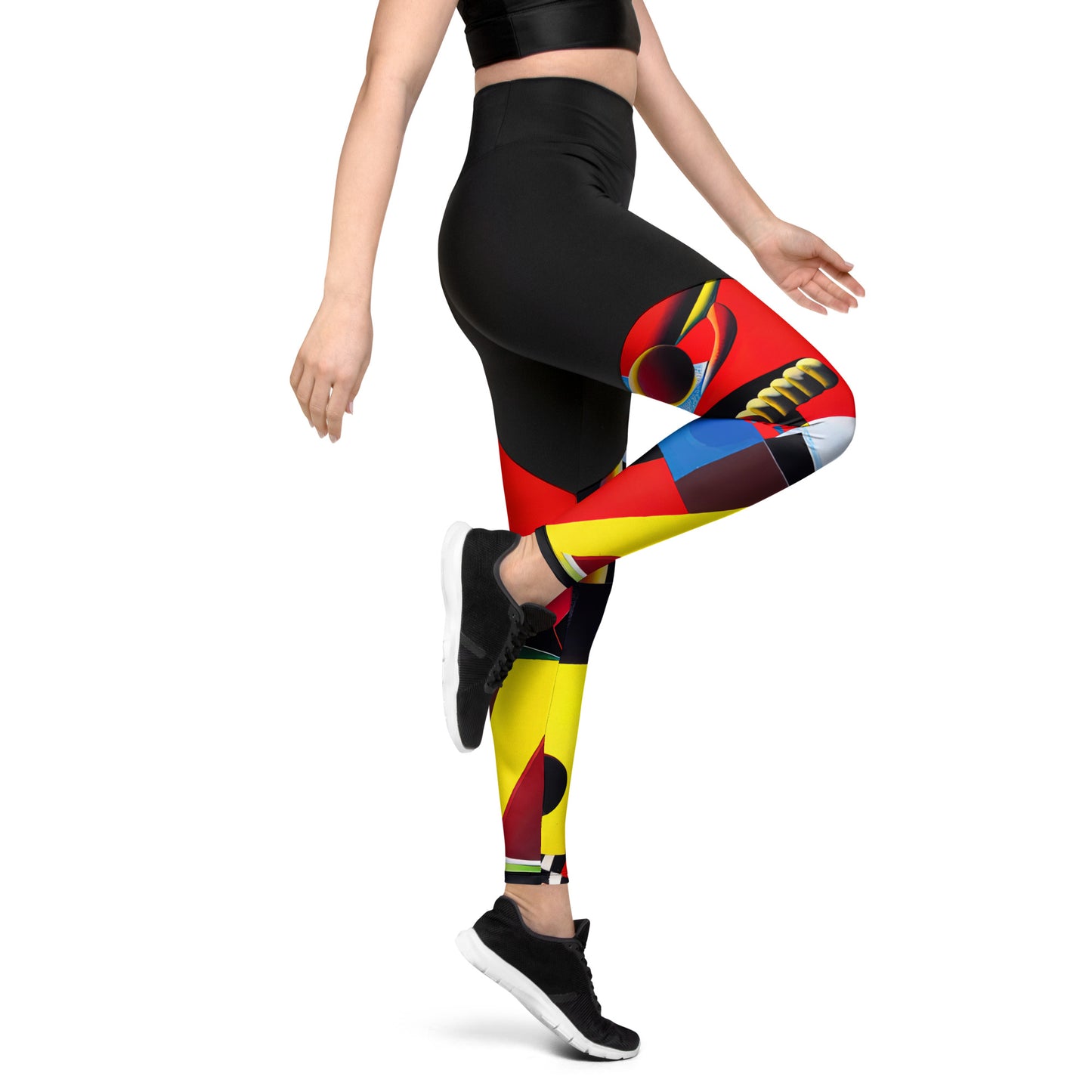 DMV 0606 Retro Art Sports Leggings