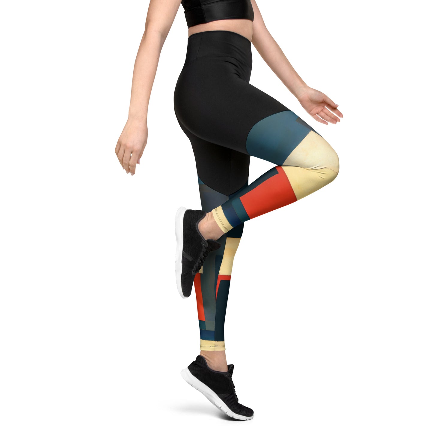 DMV 0313 Abstract Art Sports Leggings