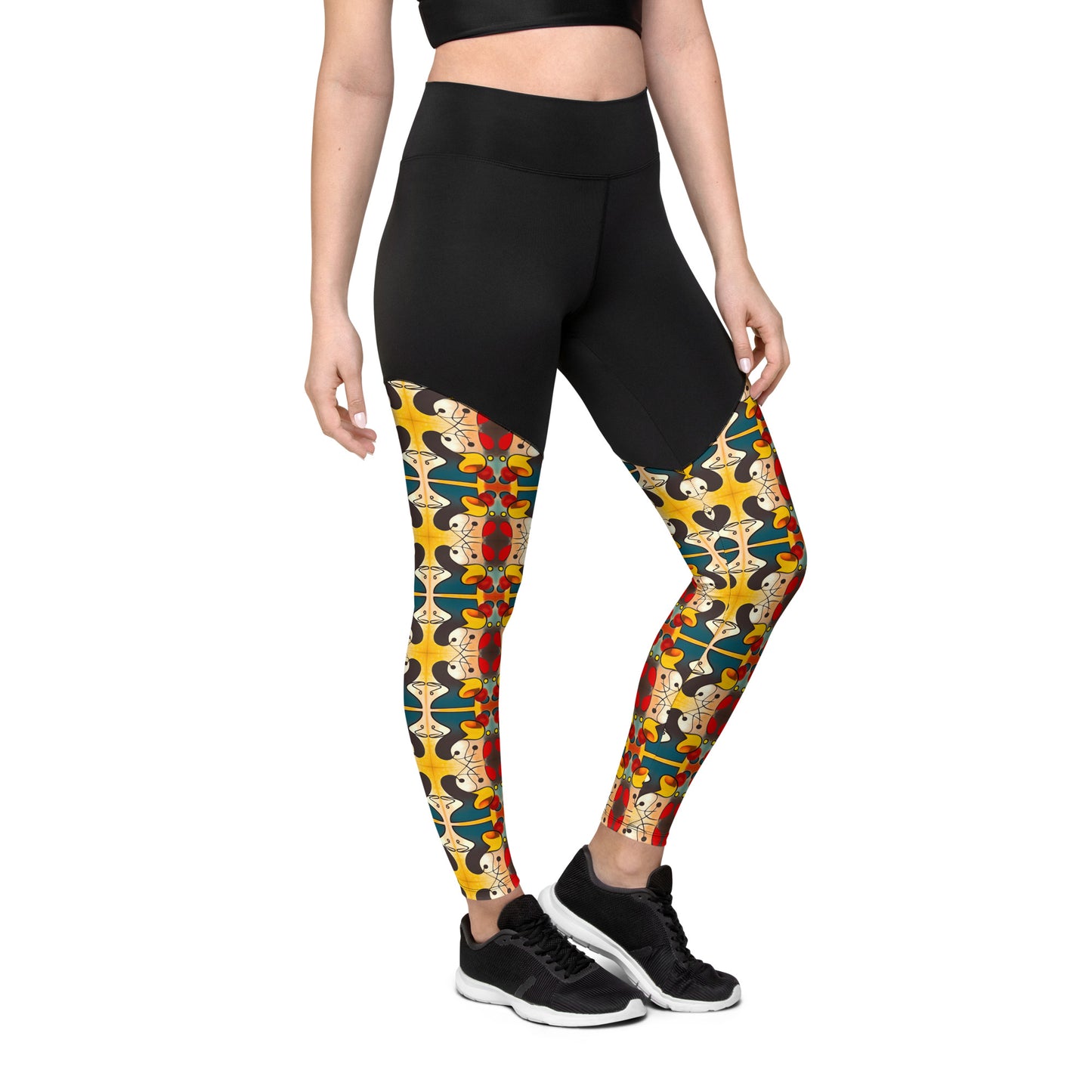 DMV 0281 Vintage Artsy Sports Leggings