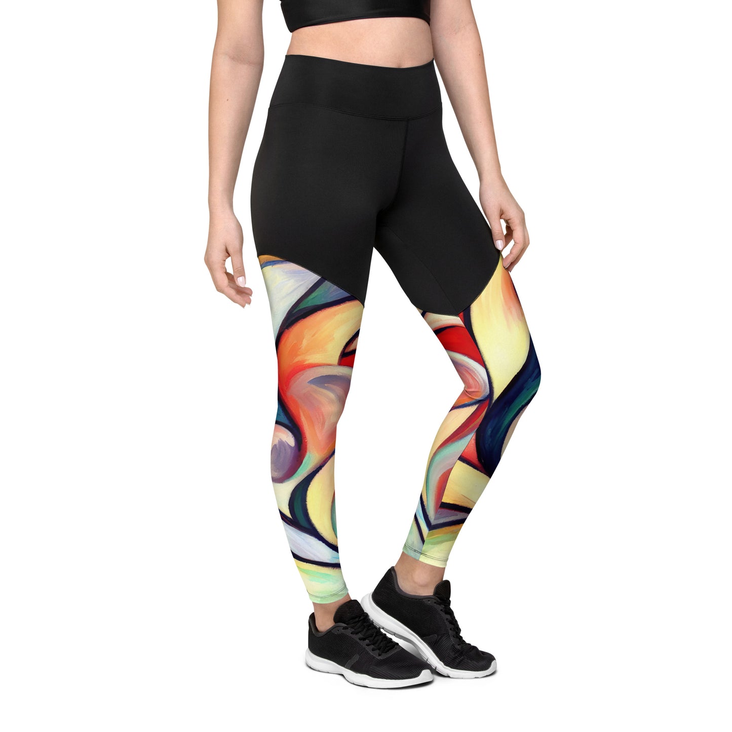 DMV 0277 Abstract Art Sports Leggings