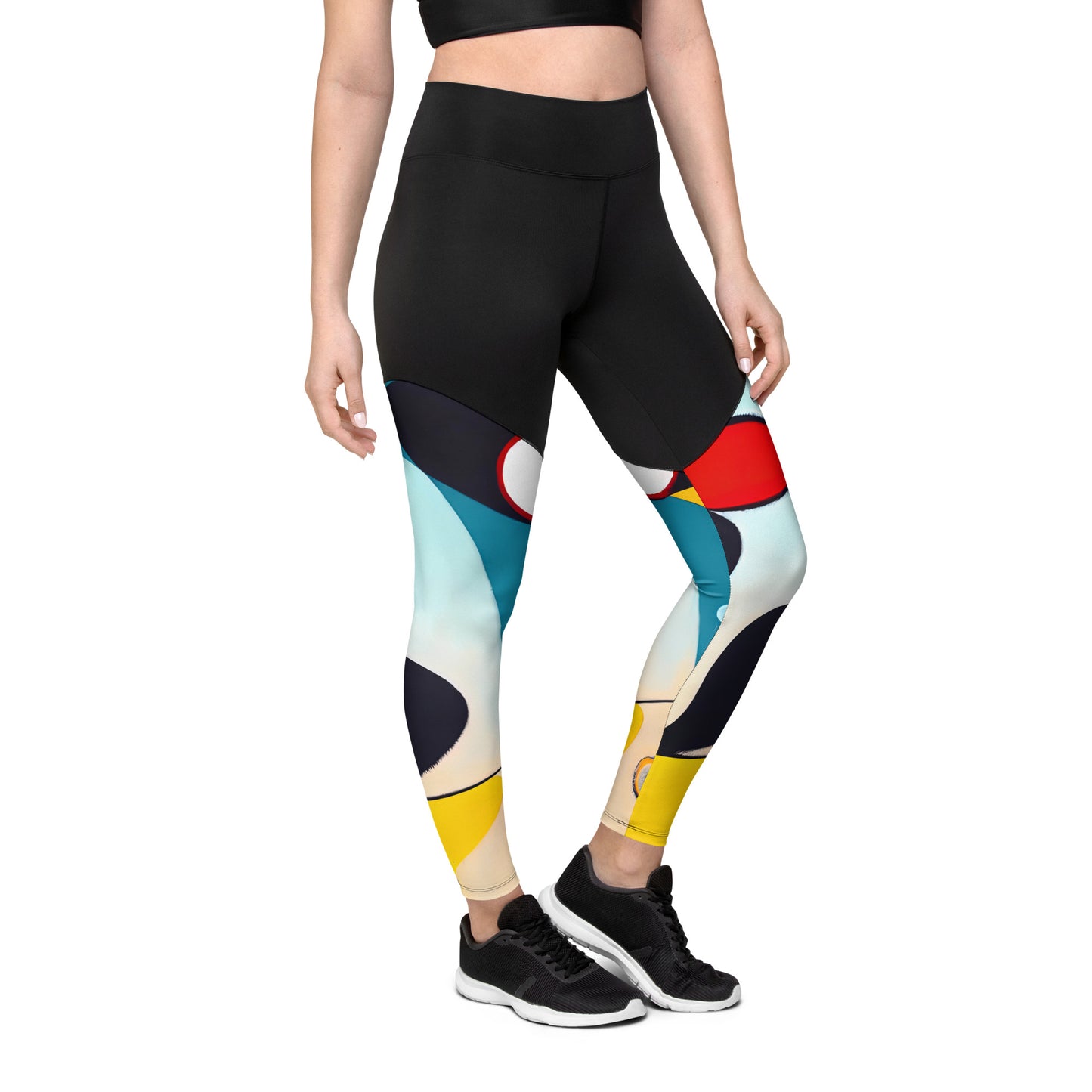 DMV 0037 Retro Art Sports Leggings