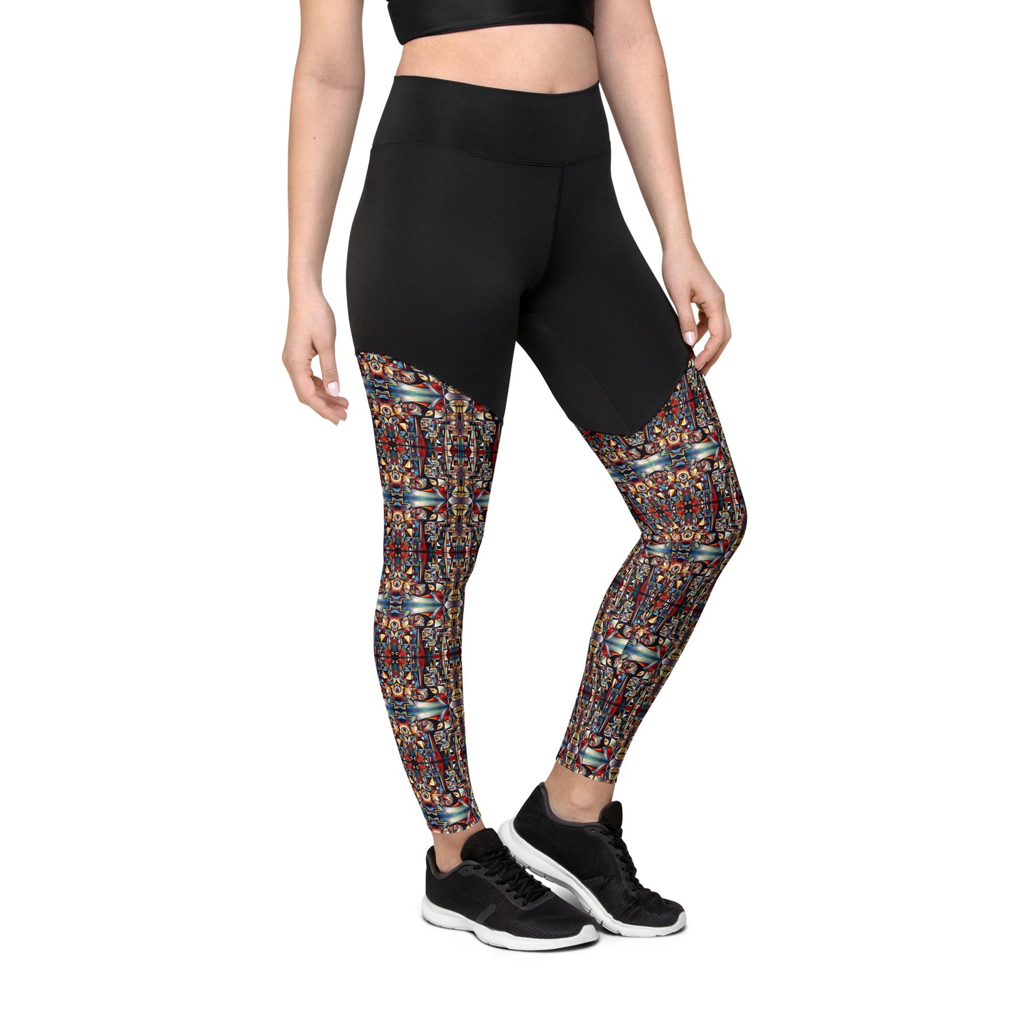 DMV 0007 Conceptual Artsy Sports Leggings