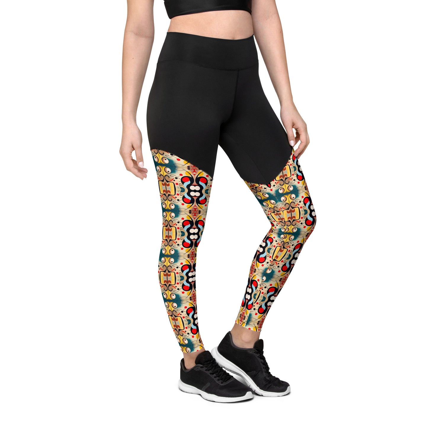 DMV 0040 Vintage Artsy Sports Leggings