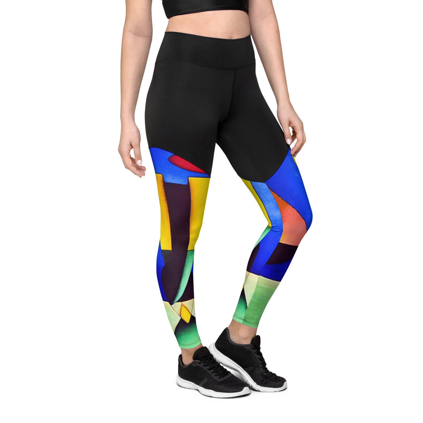 DMV 0255 Retro Art Sports Leggings