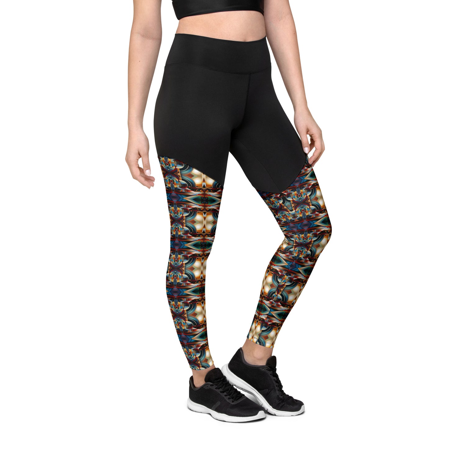 DMV 0127 Conceptual Artsy Sports Leggings