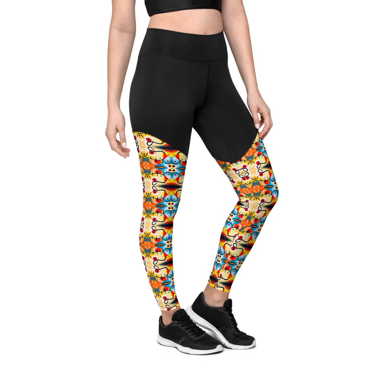 DMV 0103 Vintage Artsy Sports Leggings