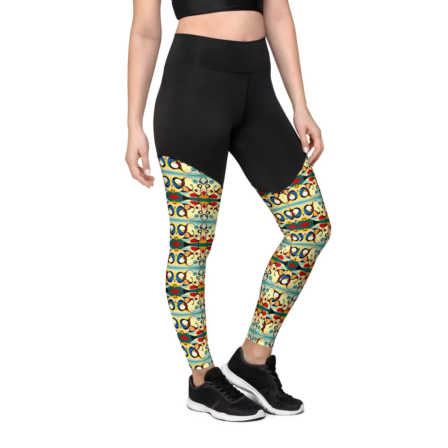 DMV 0405 Vintage Artsy Sports Leggings