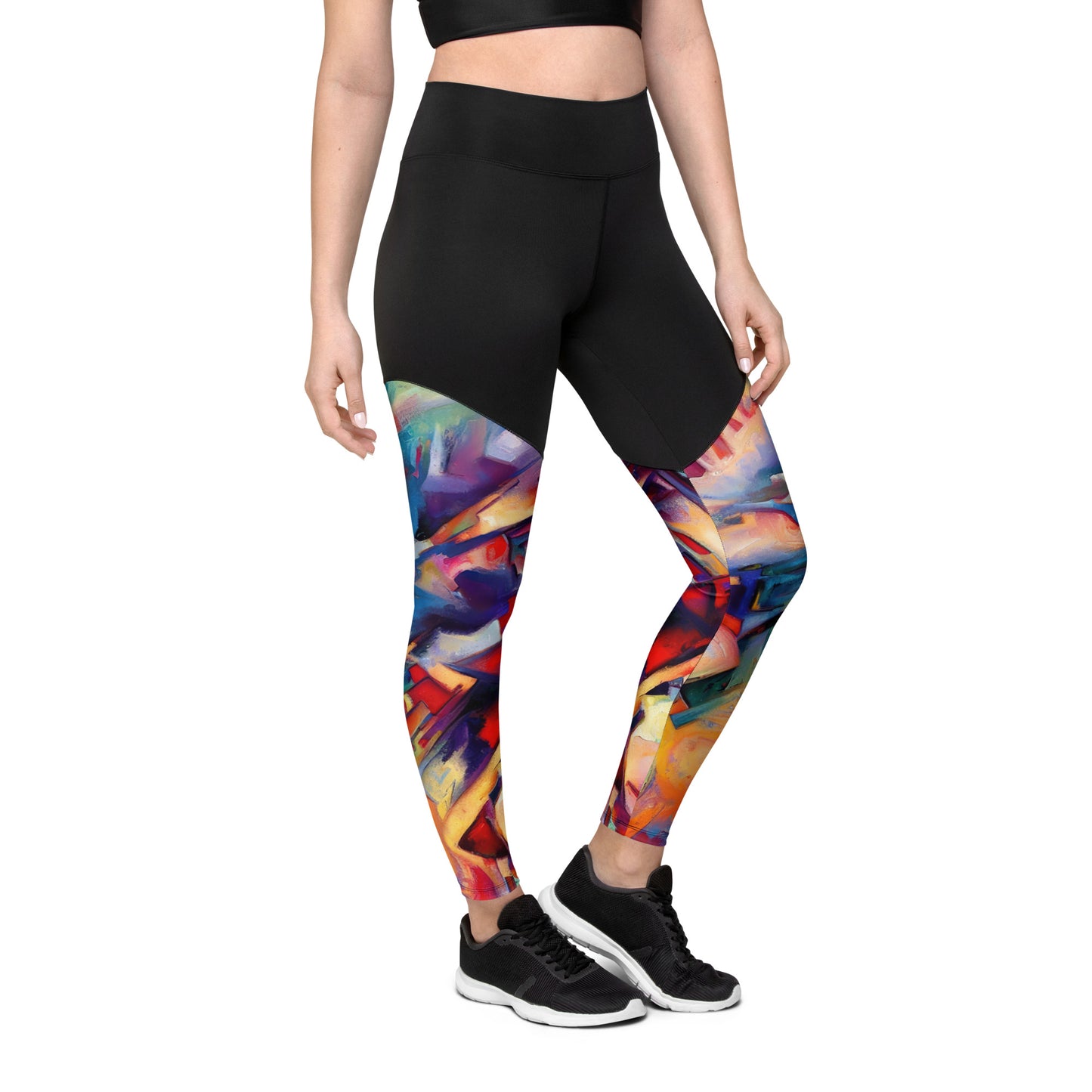 DMV 0308 Abstract Art Sports Leggings