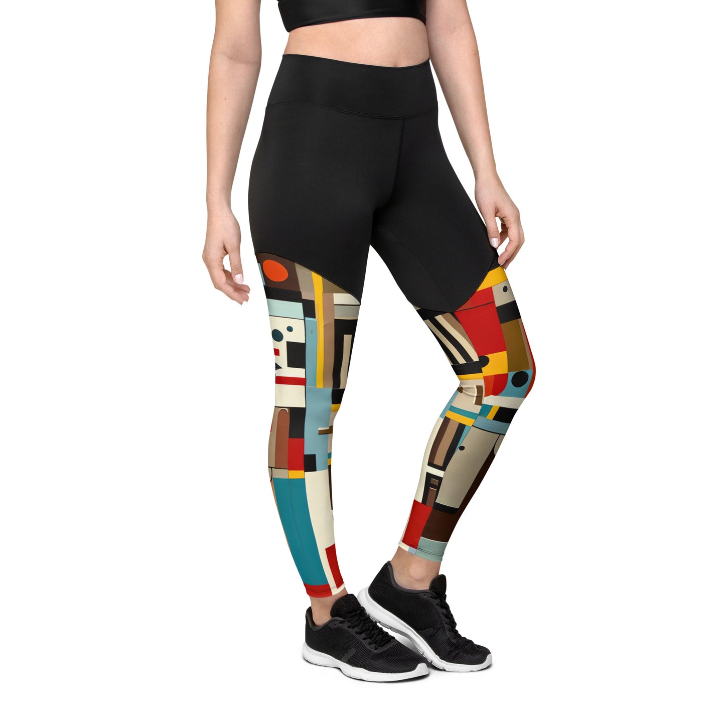 DMV 0413 Abstract Art Sports Leggings