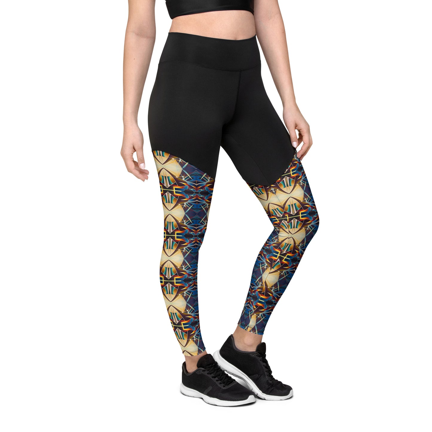 DMV 0406 Conceptual Artsy Sports Leggings