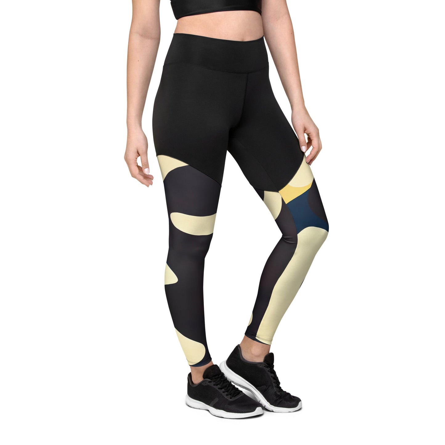 DMV 0421 Retro Art Sports Leggings