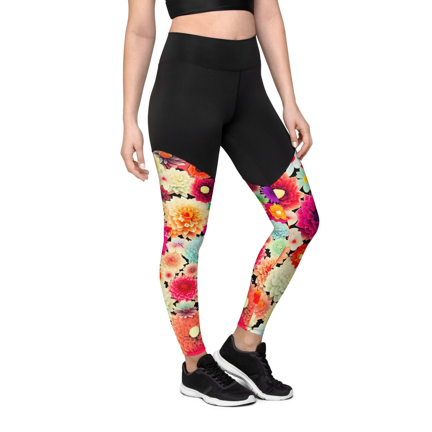 DMV 0424 Floral Sports Leggings