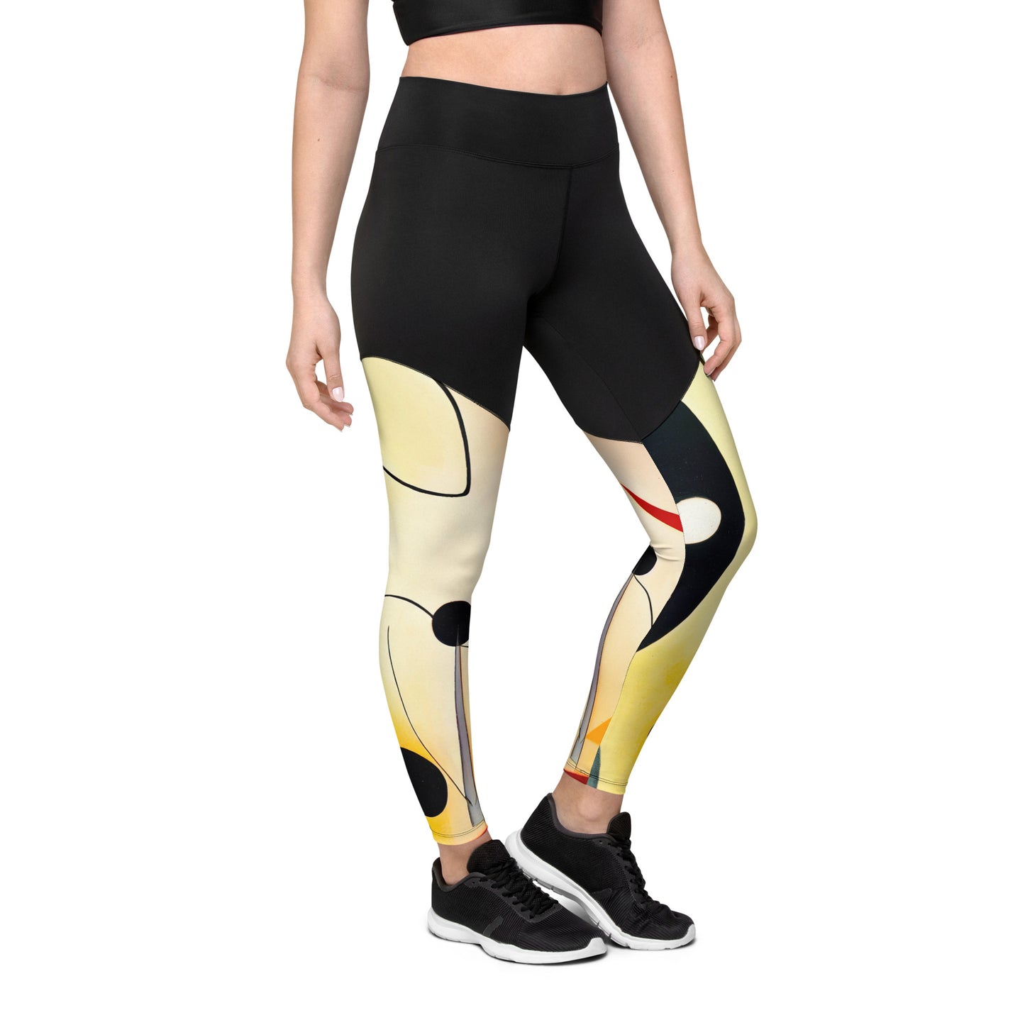 DMV 0393 Retro Art Sports Leggings