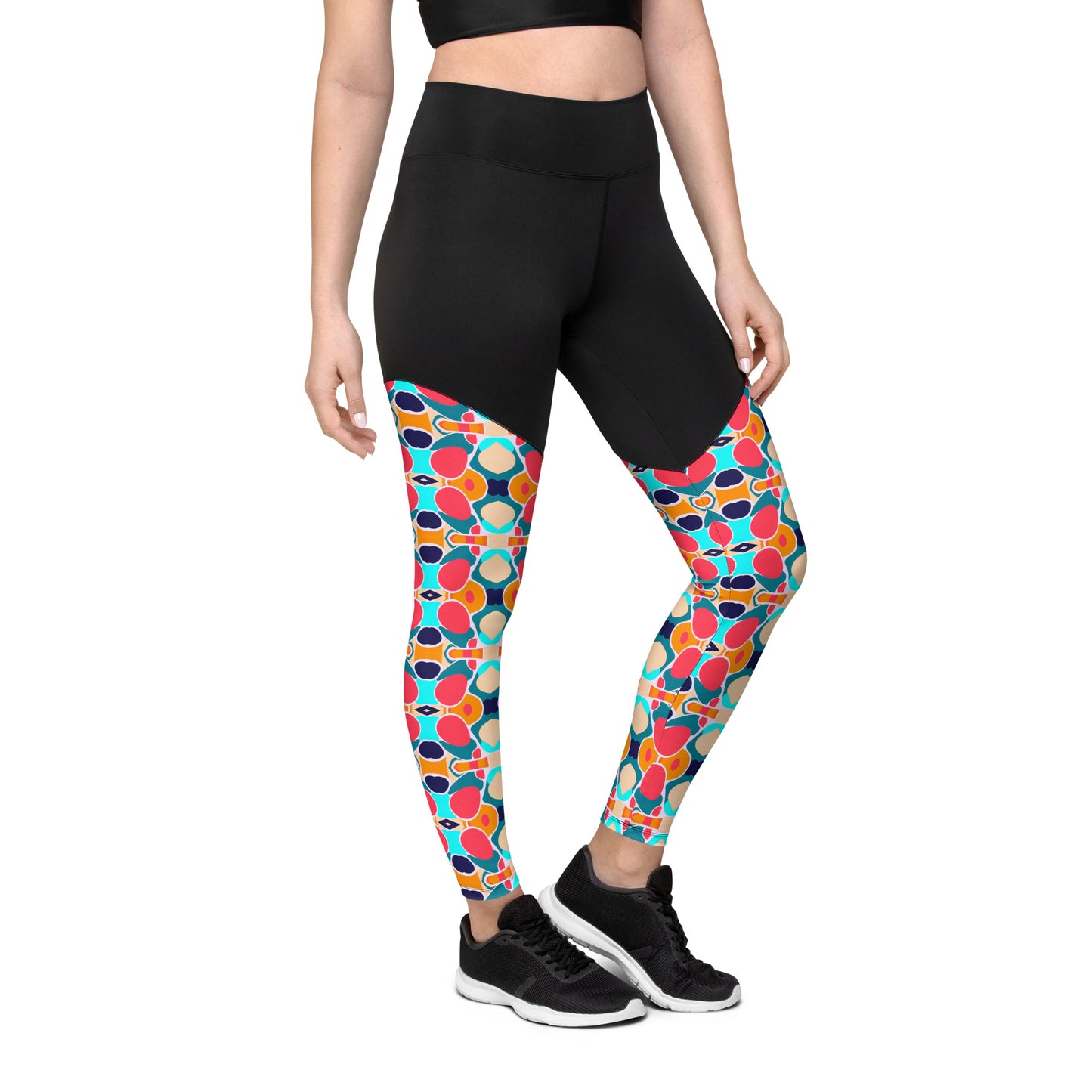 DMV 0859 Vintage Artsy Sports Leggings