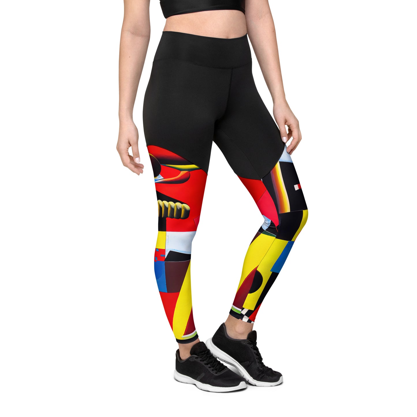 DMV 0606 Retro Art Sports Leggings